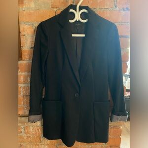 Talula Wool Boyfriend Black Blazer